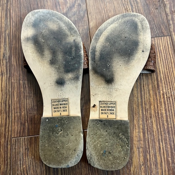 Seychelles Weekender Weaved Brown Leather Sandal. Women’s sz 8. EUC. - Picture 3 of 5